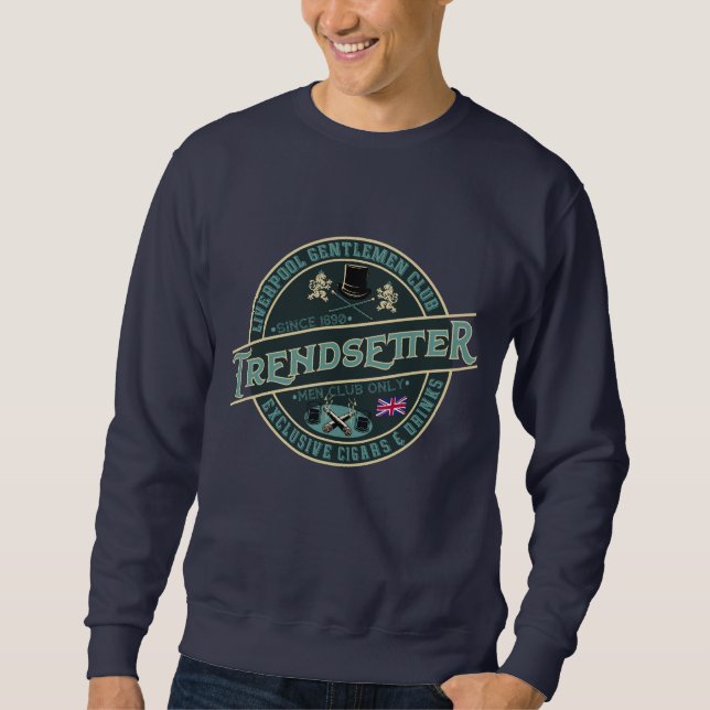 Trendsetter gentlemen club logo sweatshirt (Front)