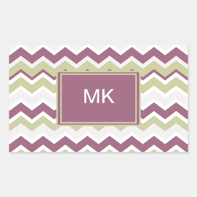 Trendy 2013 colours template rectangular sticker (Front)