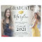 Trendy 2 Photo Graduation, Name & Quote Keepsake