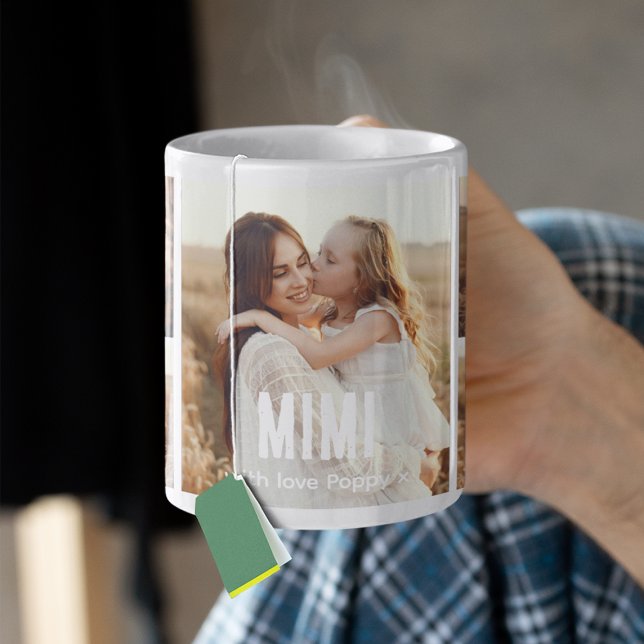 Trendy 5 Photo Collage Mimi Coffee Mug (Creator Uploaded)
