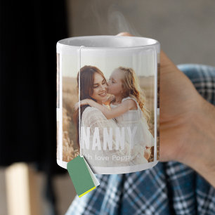 Trendy 5 Photo Collage Nanny Coffee Mug