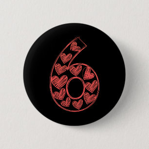 Trendy 67 Sketch Heart Matching 6 Valentine Kids L Cm Round Badge