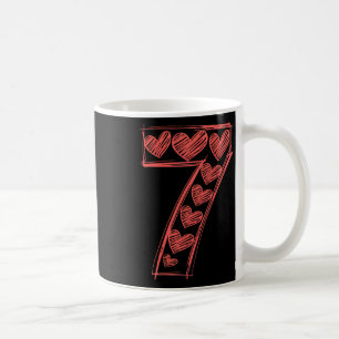 Trendy 67 Sketch Heart Matching 7 Valentine Kids L Coffee Mug