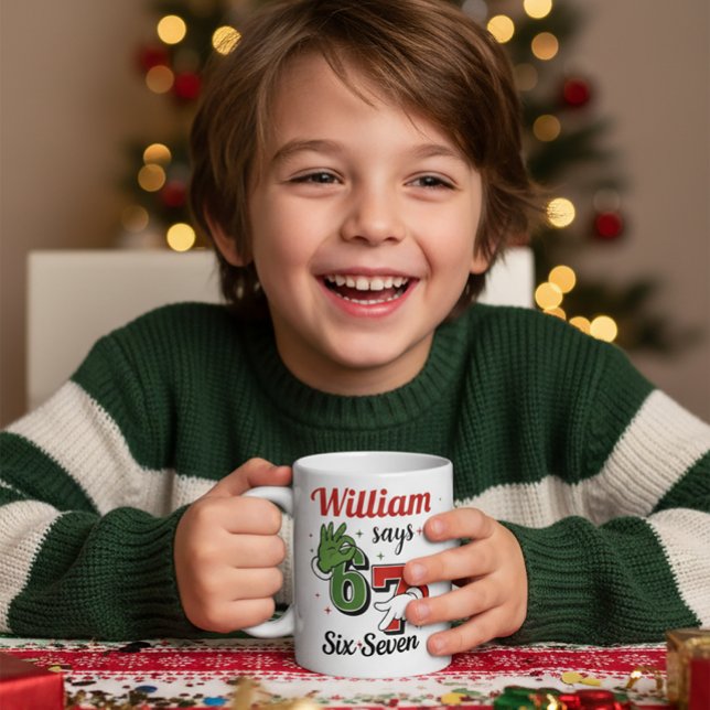 Trendy 6-7 Holiday Mug - Costum Gift (Creator Uploaded)