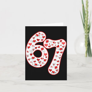 Trendy 6 7 Meme Six Seven Valentines Day 6 7 Card