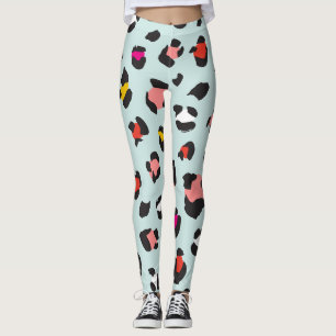 Trendy 80s Leopard Pattern Leggings