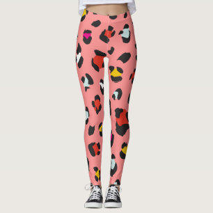 Trendy 80s Leopard Pattern Leggings