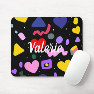 Trendy 80s Pattern Mouse Pad