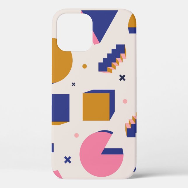 Trendy 90s memphis geometric seamless pattern. Vin Case-Mate iPhone Case (Back)