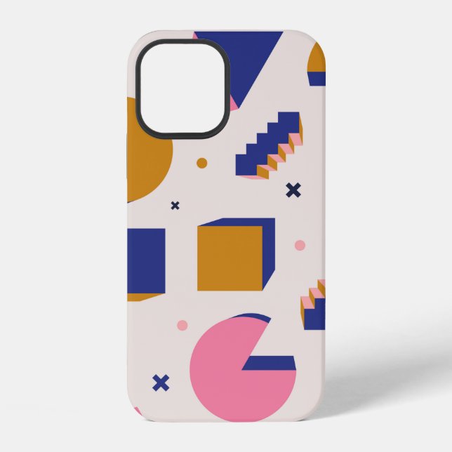 Trendy 90s memphis geometric seamless pattern. Vin iPhone Case (Back)