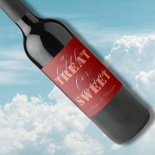 Trendy A Little Treat For Someone Sweet Vlentine Wine Label