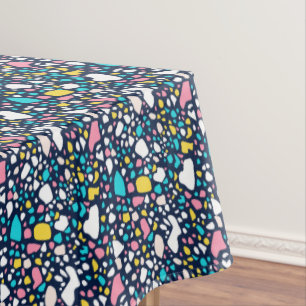 Trendy Abstract Geometric Stone Terrazzo Tablecloth