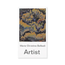 Trendy Abstract Gold Beige Navy Artsy Professional