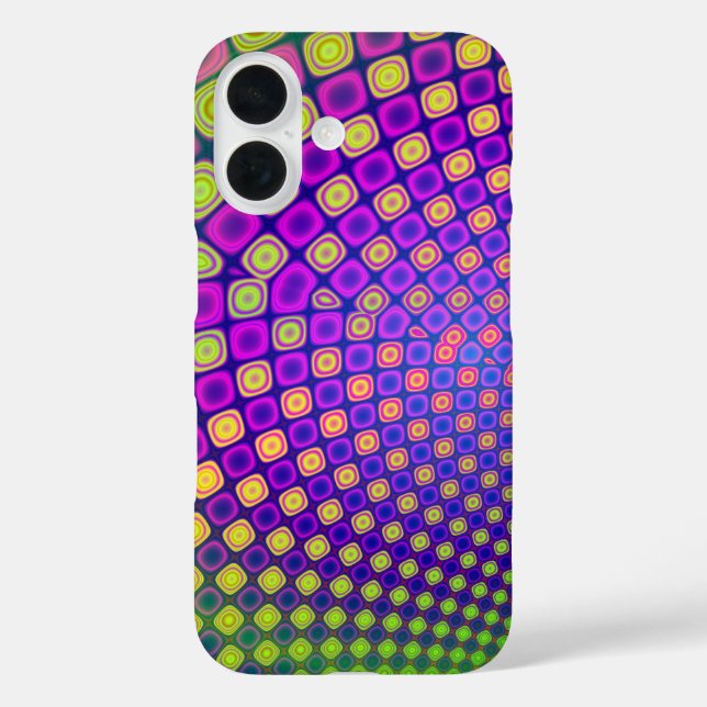 Trendy abstract patterns iPhone case (Back)