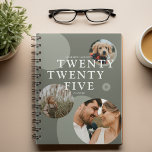 Trendy Abstract Photo Collage 2025 Planner<br><div class="desc">Create your own personalised planner for 2025. Design features an abstract photo collage with 3 pictures of your choice,  circular shapes,  the year in lettering and name.</div>