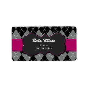 trendy address label