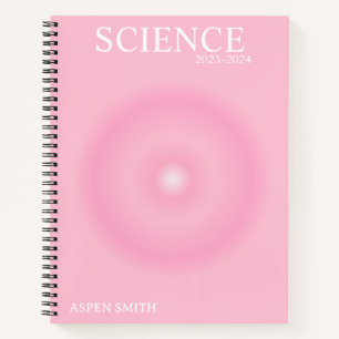 Trendy Aesthetic Pink Aura Notebook