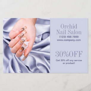 Trendy Aesthetician SPA Nail Salon Price Lists Flyer
