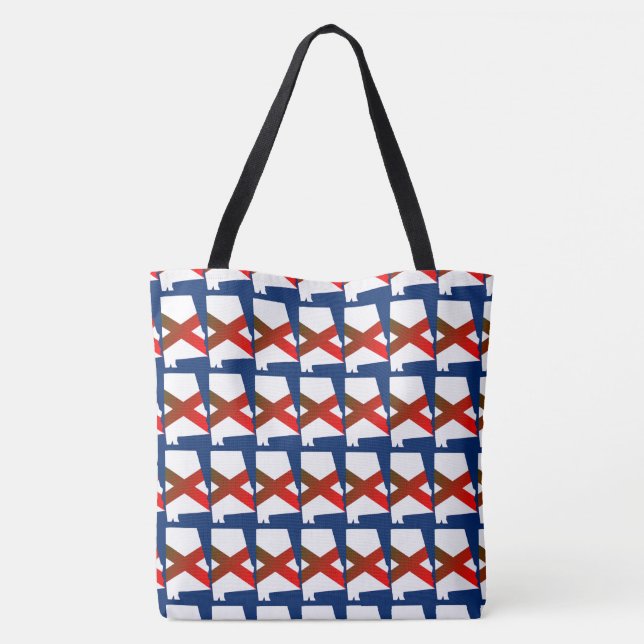 Trendy Alabama Tote Bag (Back)