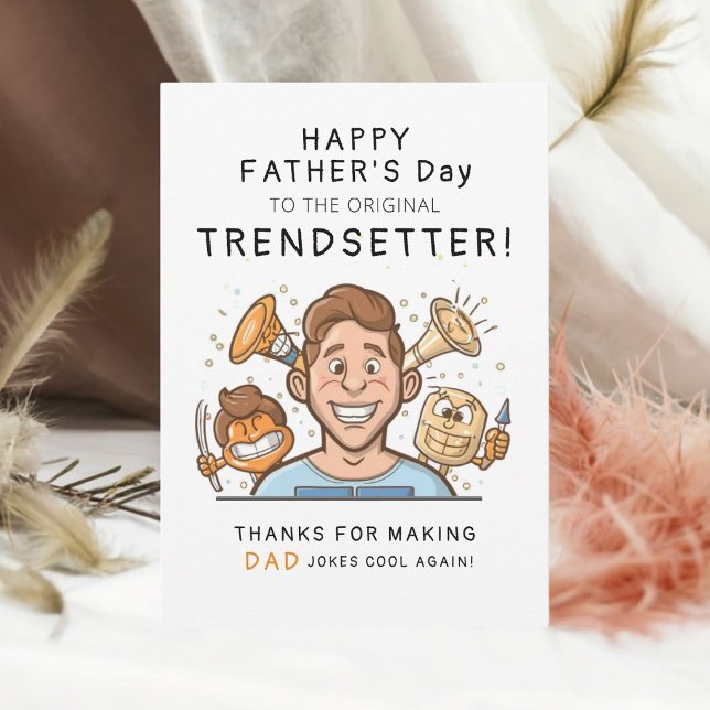 Trendy and Funny Trendsetter Father's Day Card ("Dad, your love is the anchor of our family. Happy Father's Day!)