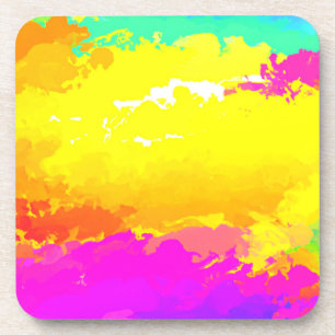 Trendy and Timeless Clouds Patterns Art Coaster