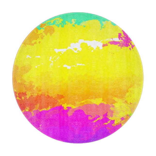 Trendy and Timeless Clouds Patterns Art Cutting Board (Front)