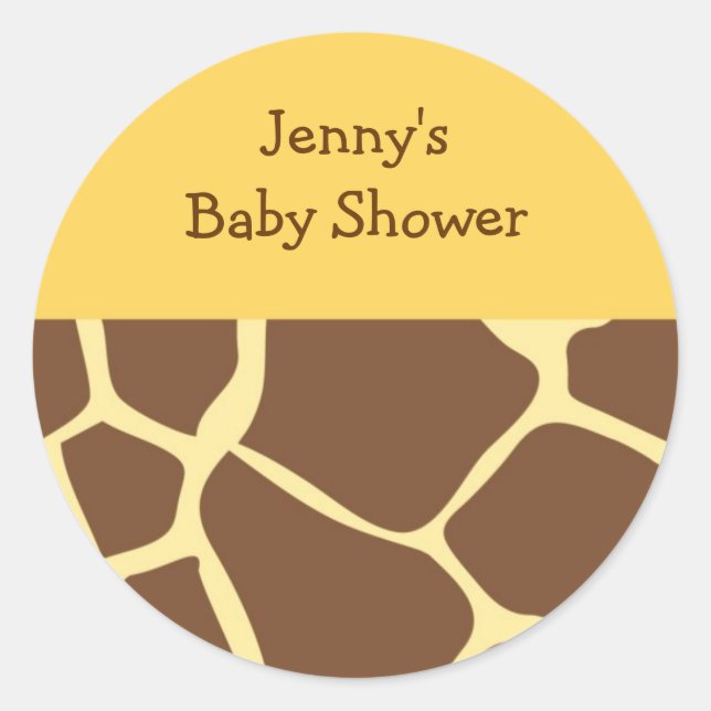 Trendy Animal Print Stickers Envelope Seals (Front)