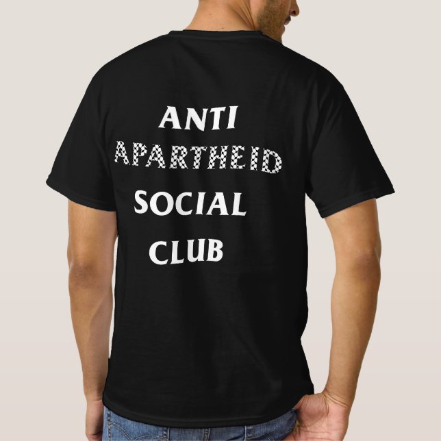 Trendy Anti Apartheid Social Club Keffiyeh T-Shirt (Back)