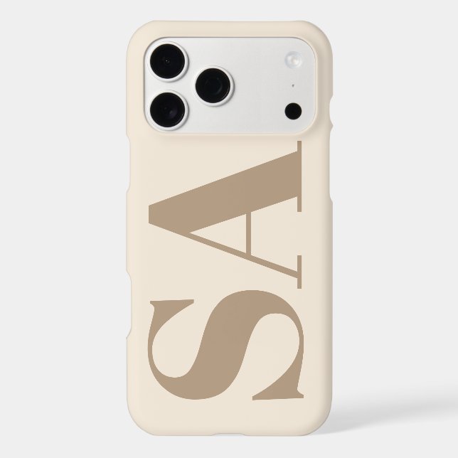 trendy Antique White with Monogram Case-Mate (Back)