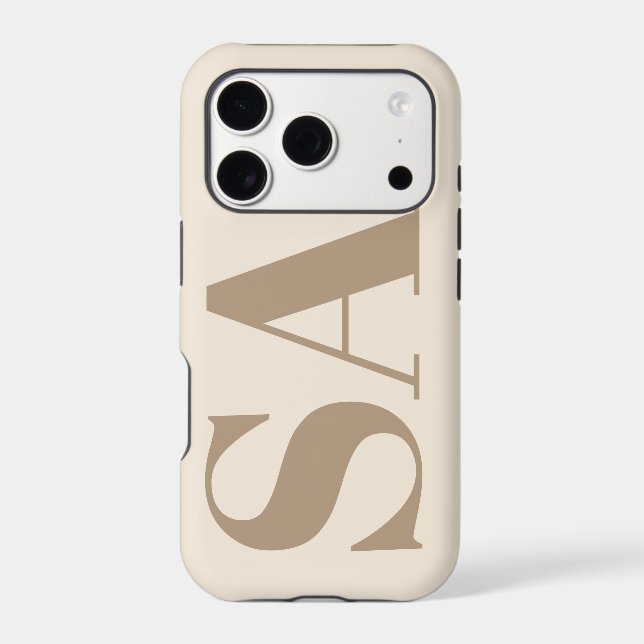 trendy Antique White with Monogram Case-Mate (Back)