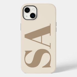 trendy Antique White with Monogram Case-Mate iPhone 14 Plus Case