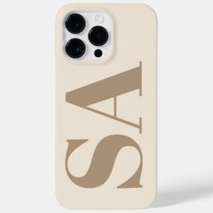 trendy Antique White with Monogram Case-Mate iPhone 14 Pro Max Case