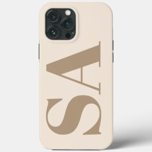 trendy Antique White with Monogram Case-Mate iPhone 13 Pro Max Case