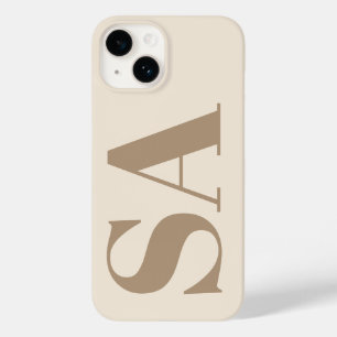 trendy Antique White with Monogram Case-Mate iPhone 14 Case