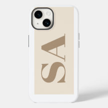 trendy Antique White with Monogram Case-Mate