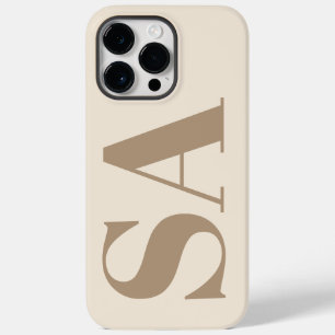trendy Antique White with Monogram Case-Mate iPhone 14 Pro Max Case