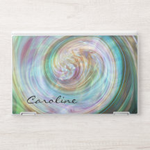 Trendy Aqua Pink Faux Shell