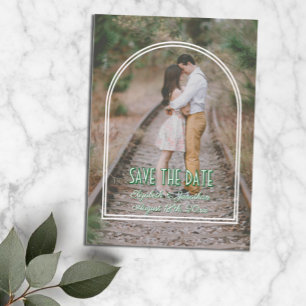 Trendy Arch Wedding Save The Date