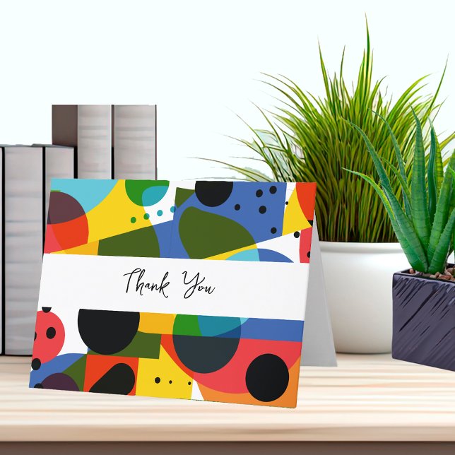 Trendy Artsy Business Thank You Cards (Creator Uploaded)