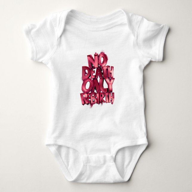 Trendy Baby Jersey Bodysuit Nodeath Only Rebirth (Front)