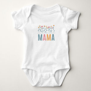 Trendy Baby Romper for Mum’s Little One Mama Flowe Bodysuit