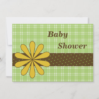 Trendy Baby Shower Invitation Card - Boy or Girl