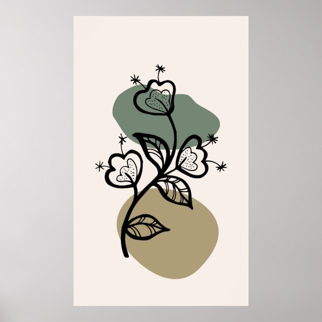 Trendy background design poster (Front)