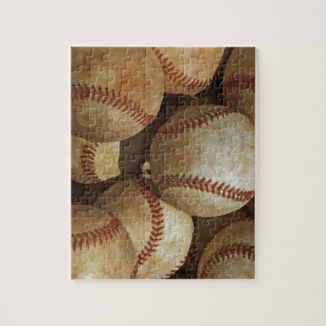 Trendy Baseball Artwork Jigsaw Puzzle (Vertical)