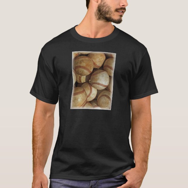 Trendy Baseball Artwork T-Shirt (Front)