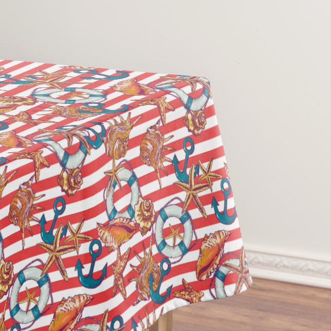 Trendy Beach Pattern Tablecloth (In Situ)