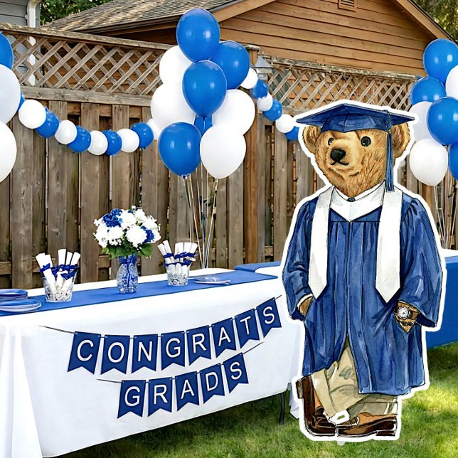 Trendy Bear Printable Graduation Party Decor (Creator Uploaded)