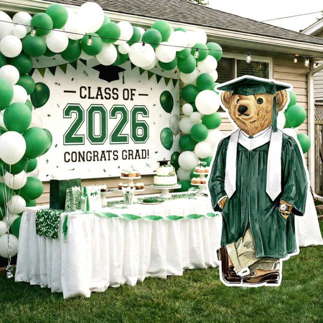 Trendy Bear Printable Graduation Party Decor (Creator Uploaded)