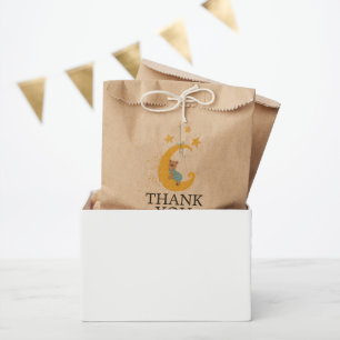 Trendy Bear Thank You Baby Shower Favour Bag