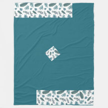 Trendy Beautiful leaves fleece Blanket